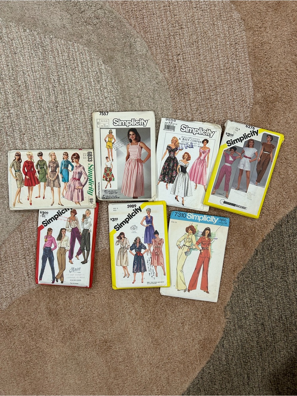 Simplicity Vintage Women's Pants & Jumpsuits & dress Pattern Lot of 7
